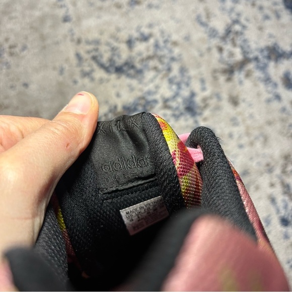 Adidas Torsion Zx Flux Light Pink Multi-Colored Floral Size 10 - Picture 9 of 10